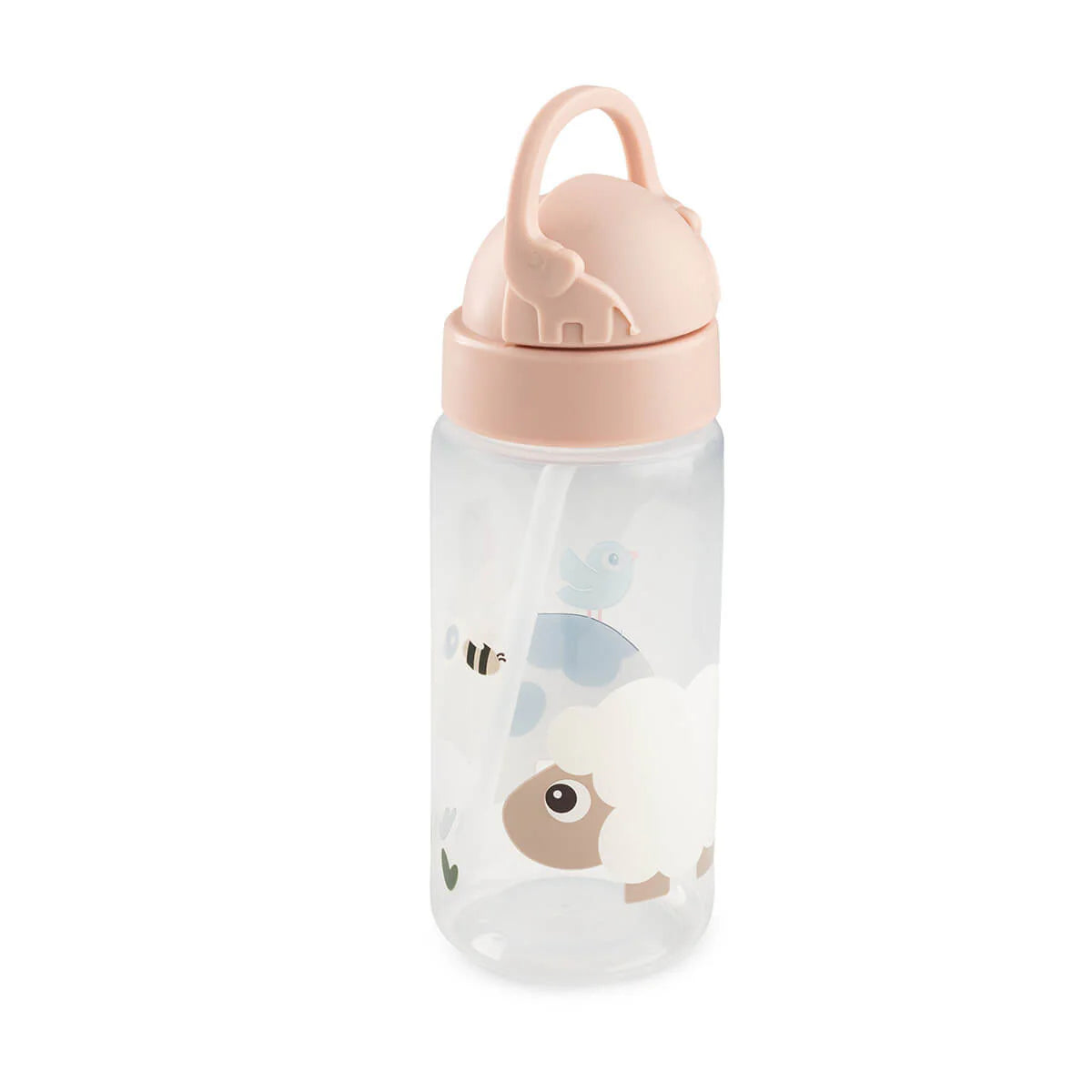 Drikkedunk m/ sugerør - Tiny farm - Pudder - 350 ml