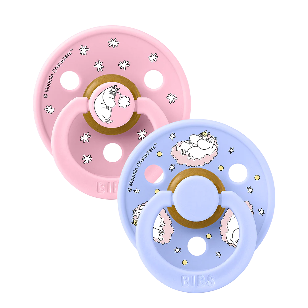 BIBS x Moomin Colour Sutter 2-Pak Dreaming - Baby Pink Mix - str. 2